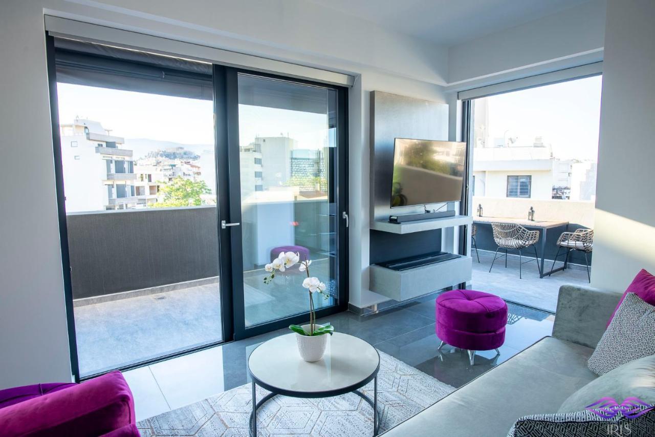 Ferienwohnung Luxury Penthouse With Acropolis View And Jacuzzi Athen Exterior foto